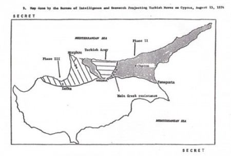 Ο χάρτης πρωτοδημοσιεύθηκε στο βιβλίο «Τα Μυστικά Αρχεία του Κίσινγκερ» (Εκδόσεις Λιβάνη) του Κώστα Βενιζέλου και του Μιχάλη Ιγνατίου. Ο Κίσινγκερ, δεν αμφισβήτησε ποτέ την εγκυρότητα του χάρτη και των εγγράφων. Μάλιστα, με επιστολή που έστειλε η προσωπική του γραμματέας στον Μιχ. Ιγνατίου, αποδέχεται και την ύπαρξη του Μνημονίου Σόνενφελντ.